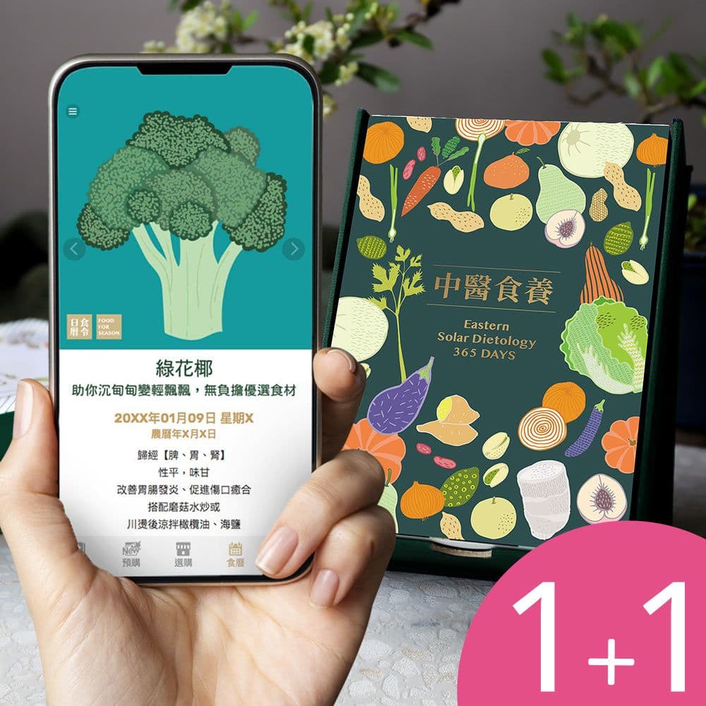 食養萬年日曆|中文精裝實體+電子 (1+1)